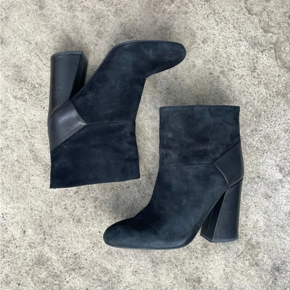 See By Chloé Black Suede Leather Ankle Boots, Size 37 - Picture 2 of 15